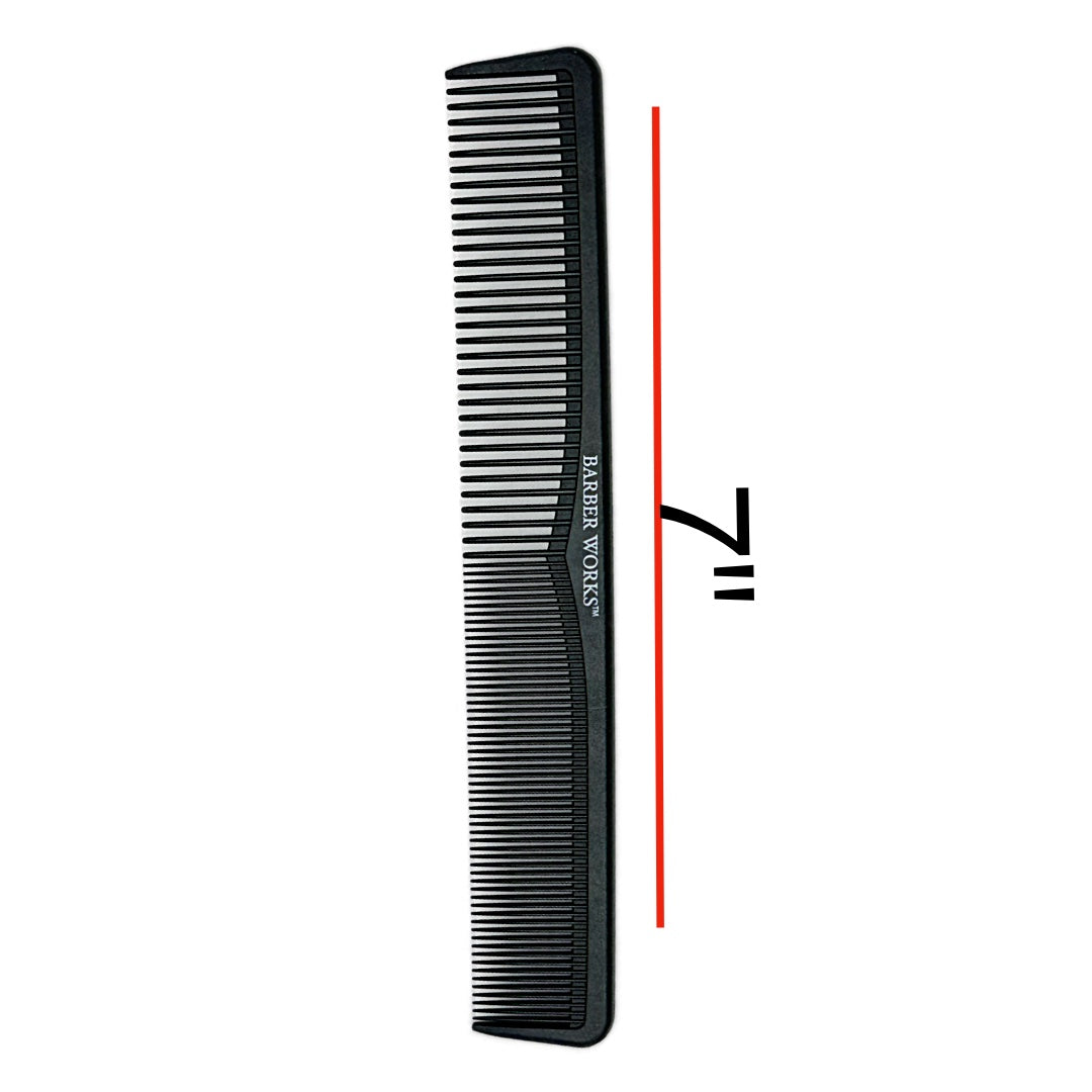 Barber Works Styling Comb | Carbon Fiber | 7