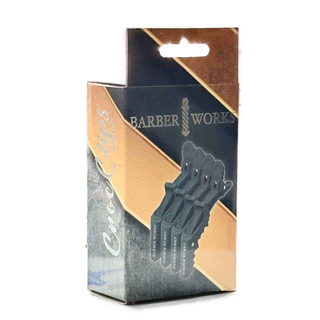 Barber Works Premium Hair Croc Clips 4-Pack