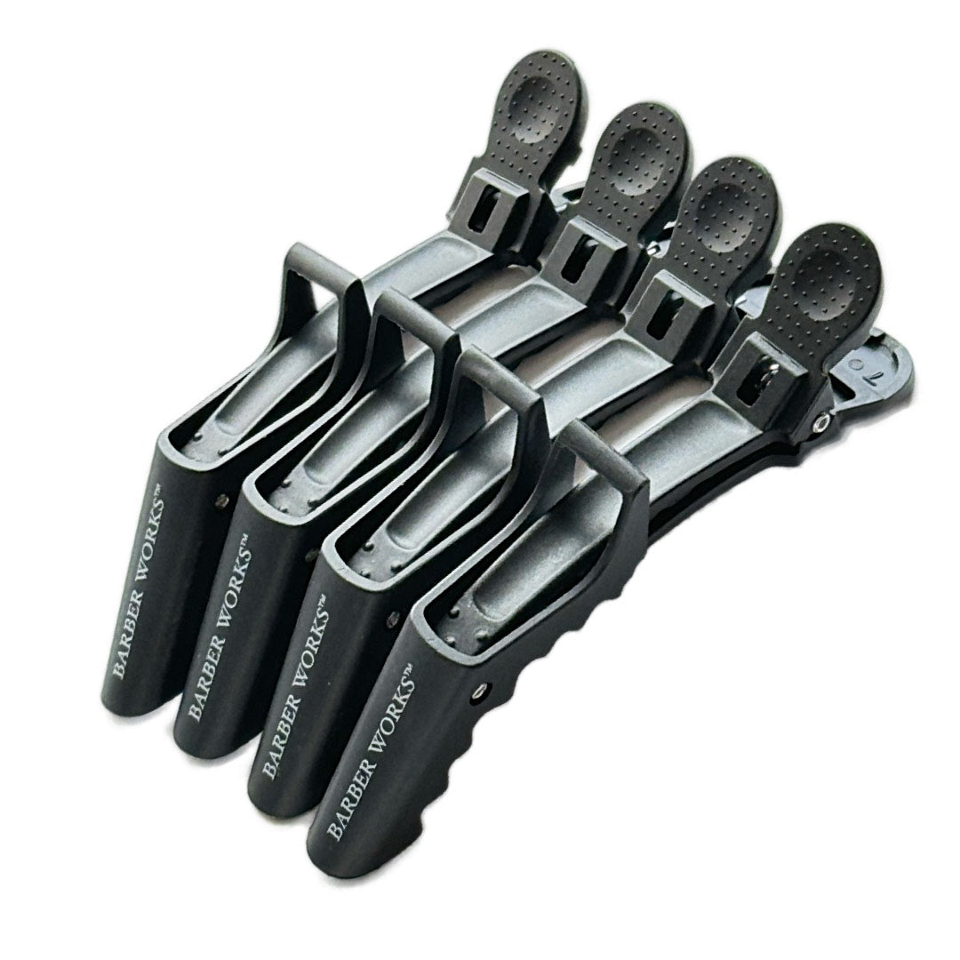 Barber Works Premium Hair Croc Clips 4-Pack